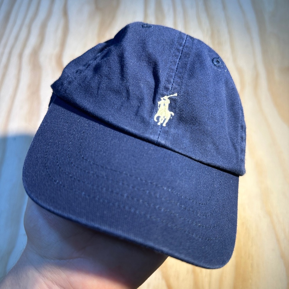 Polo Ralph Lauren Toddler Navy Blue Cotton Chino Baseball Cap 12M-24M